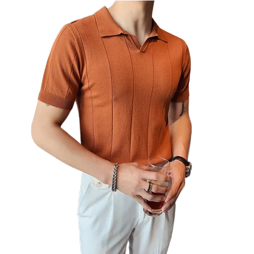 Heritage Threads- Knitted Polo Shirt